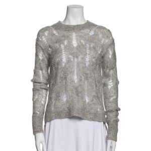 All Saints light gray crew sweater